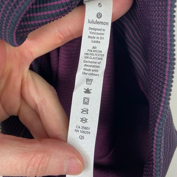 Lululemon Ebb to Train Tights High Rise Burgundy Size 6 Yoga Leggings Running - Picture 6 of 9